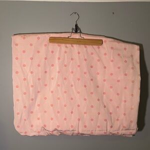 Light Pink Polka Dot Lined Curtains